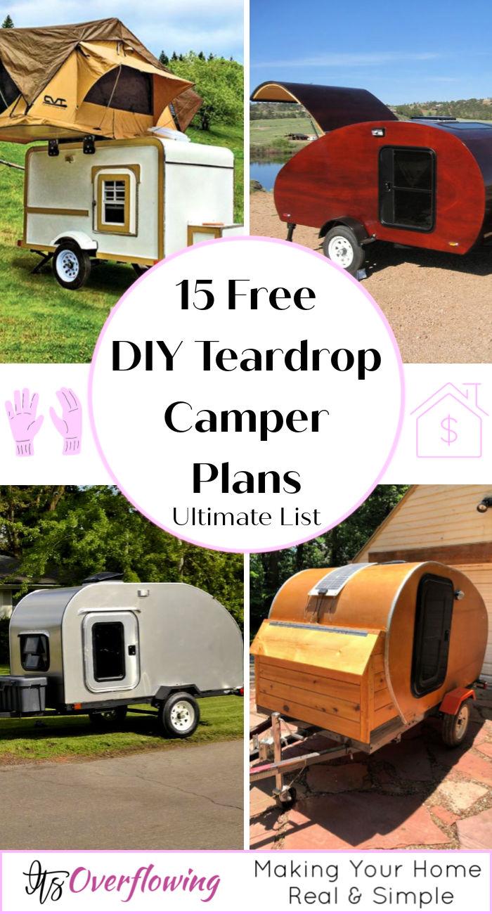 15 Free DIY Teardrop Camper Plans To Lower Camping Cost