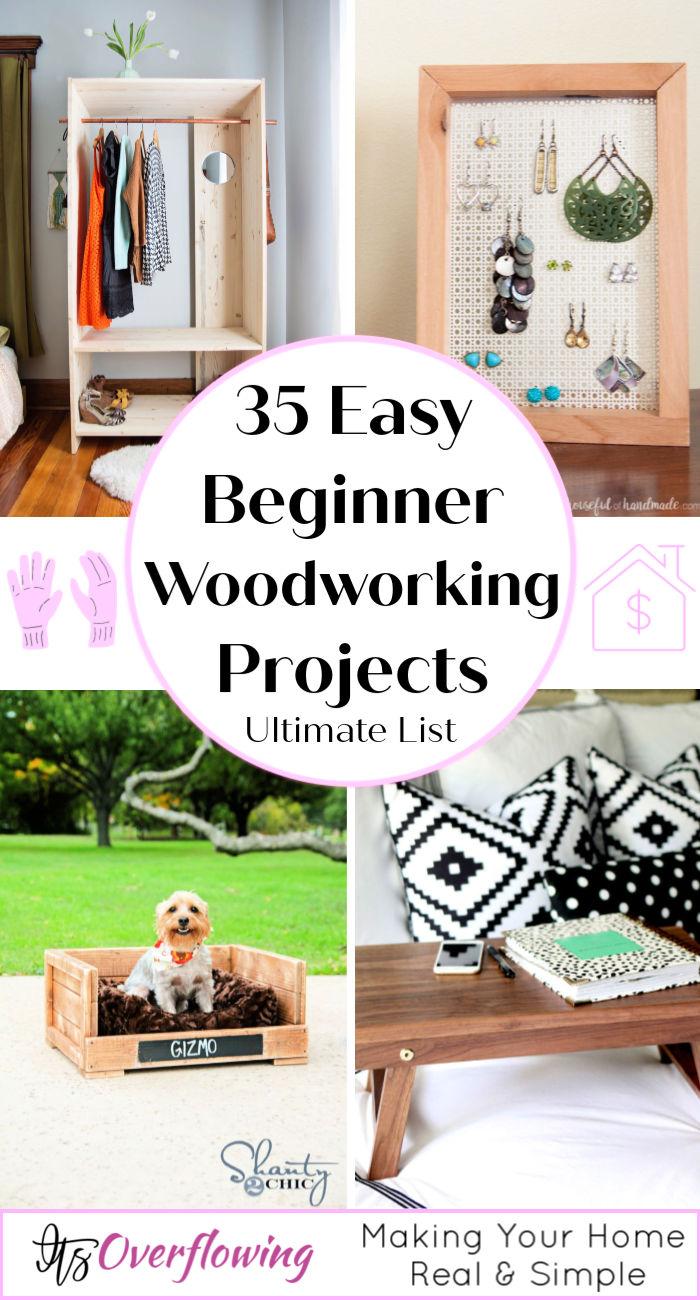 35 Easy Beginner Woodworking Projects