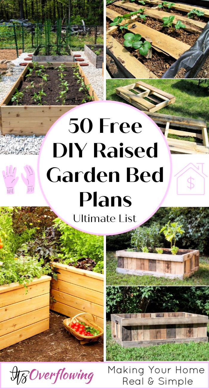 50 Free DIY Raised Garden Bed Plans Guide to Start Gardening
