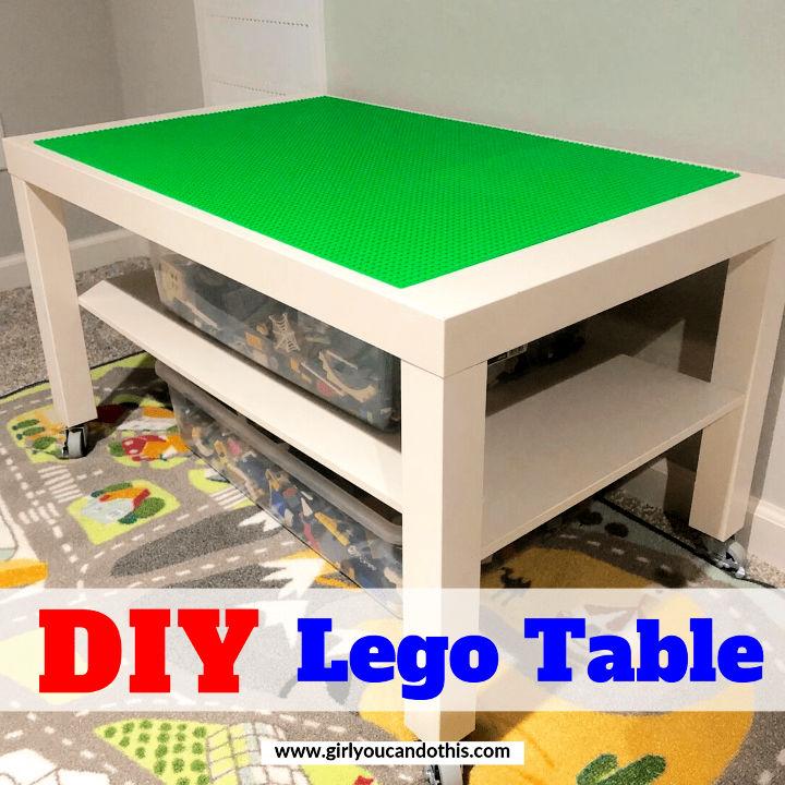 DIY IKEA LEGO Table with Storage