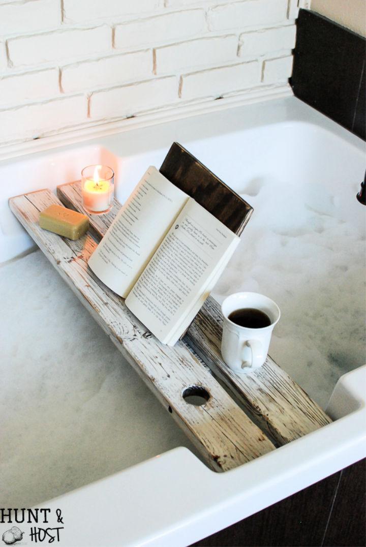 Making a Bath Tray With Book Rest