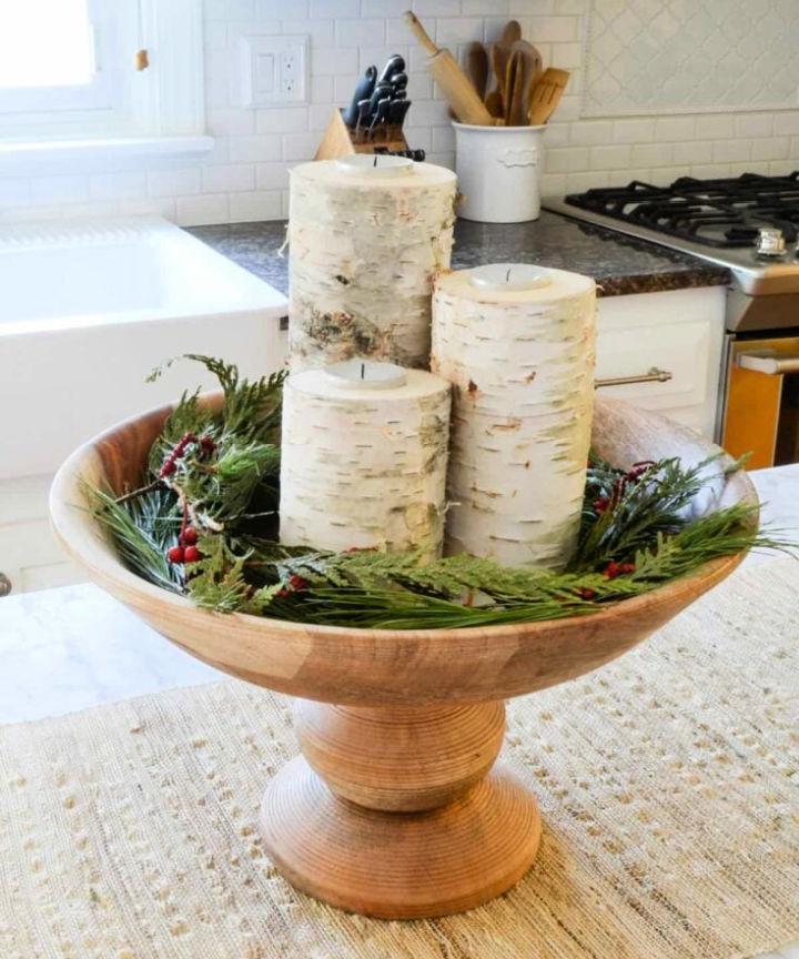 Make Your Own Birch Candle Holder
