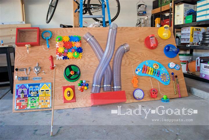Adorable DIY Children’s Sensory Board