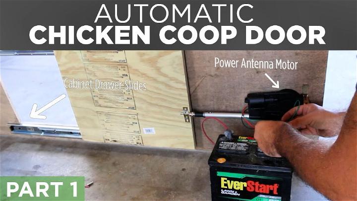 Homemade Automatic Chicken Coop Door Opener