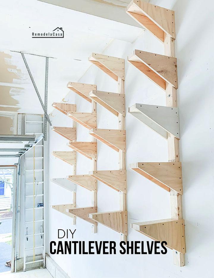 DIY Cantilever Shelves
