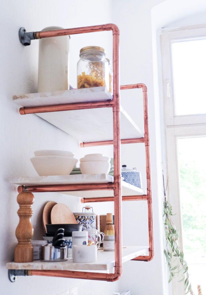 How to Make a Copper Pipe Shelf