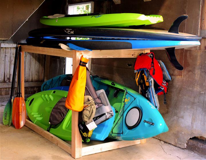 DIY Kayak Rack at Home