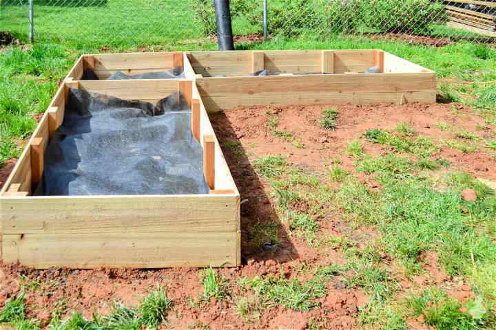 DIY L shaped Garden Bed