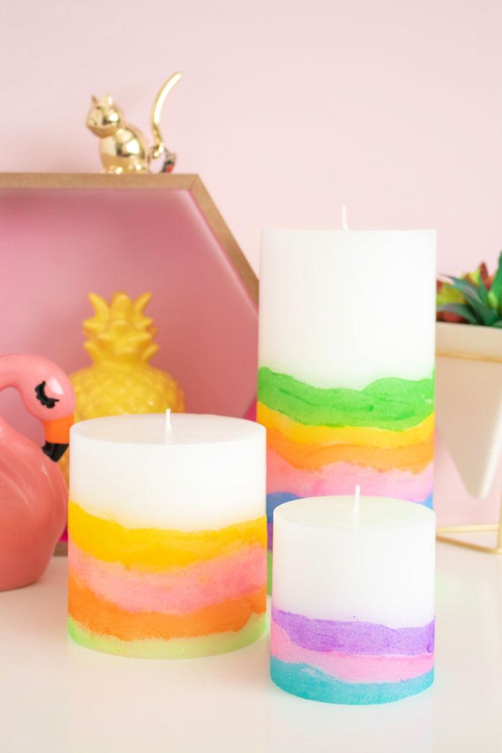 DIY Sand Art Candles