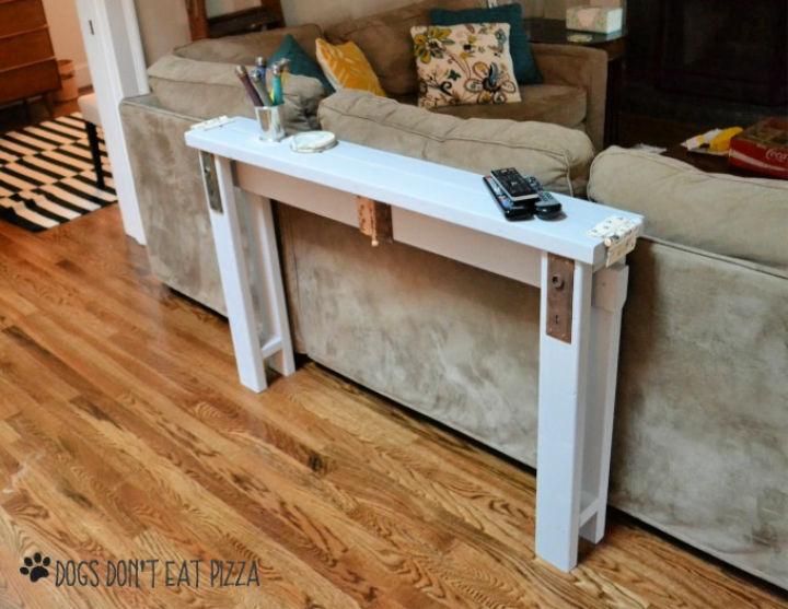 Make Your Own 2x4s Sofa Table