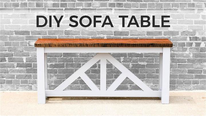 How to Make a Sofa Table at Home