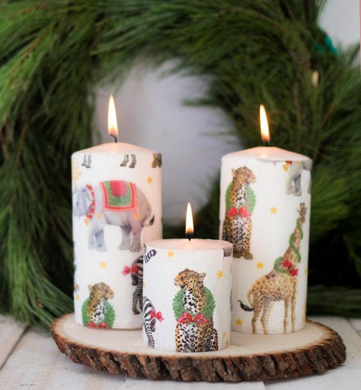 Easy 5 Minute Printed Candles