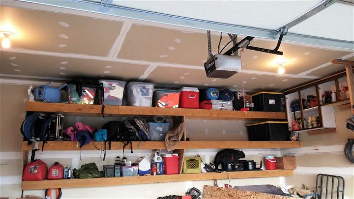 Floating Garage Shelves