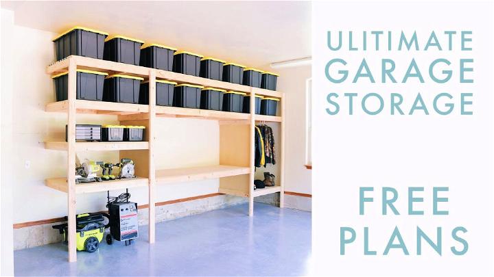 Make Your Own Garage Storage Shelves