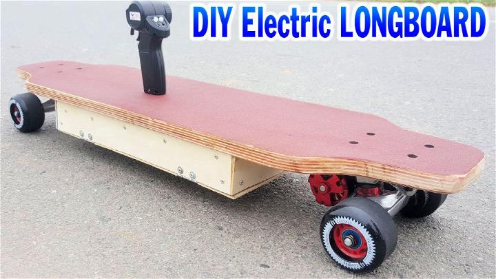 Electric Longboard With Details Instructions
