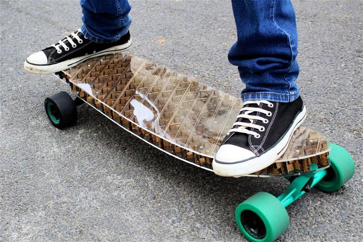 Homemade Cardboard Longboard