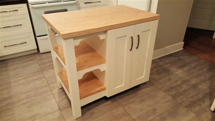 Simple and Easy Homemade Kitchen Island