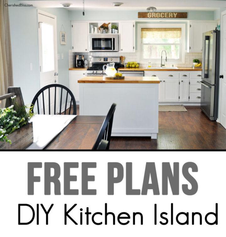 How to Build a Kitchen Island With Printable Blueprints