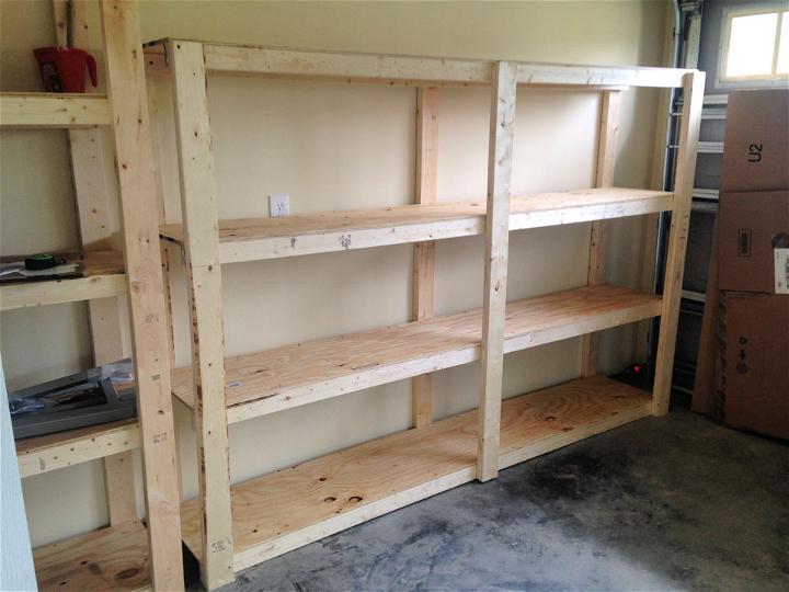 Build Wooden Storage Shelves for Garage