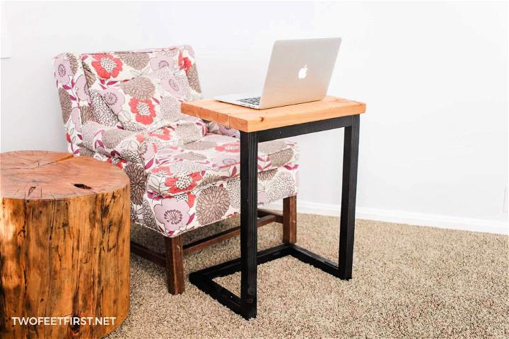 DIY Wooden Laptop Sofa Table
