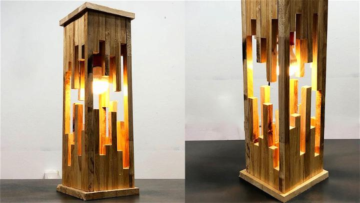 Make a Modern Wood Lamp from Pallet