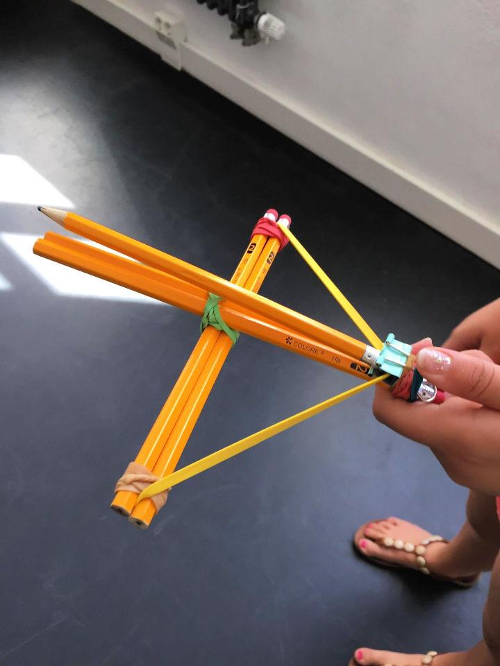 Make a Pencils Crossbow - Step by Step