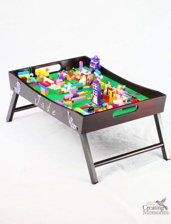 Portable DIY Lego Tray Table