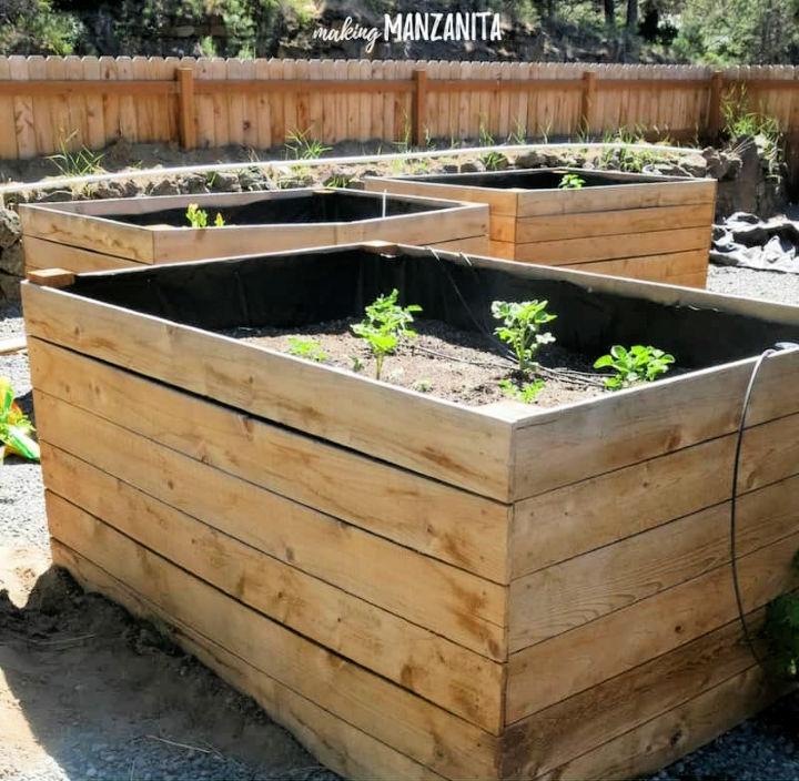 DIY Raised Garden Bed Using Cedar Boards