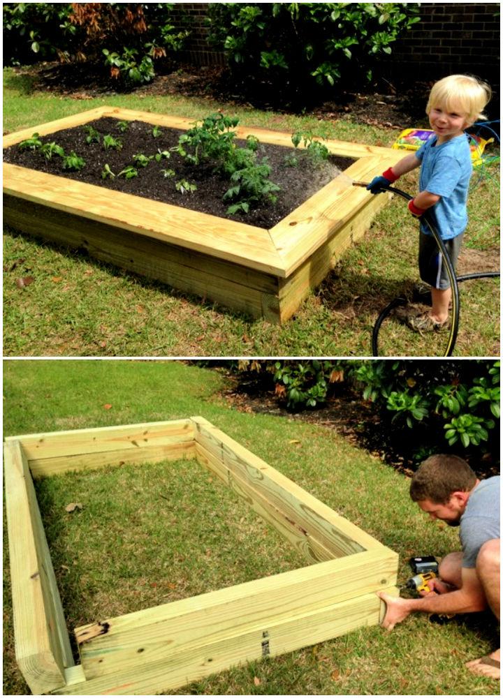 Raised Vegetable Garden Bed Tutorial