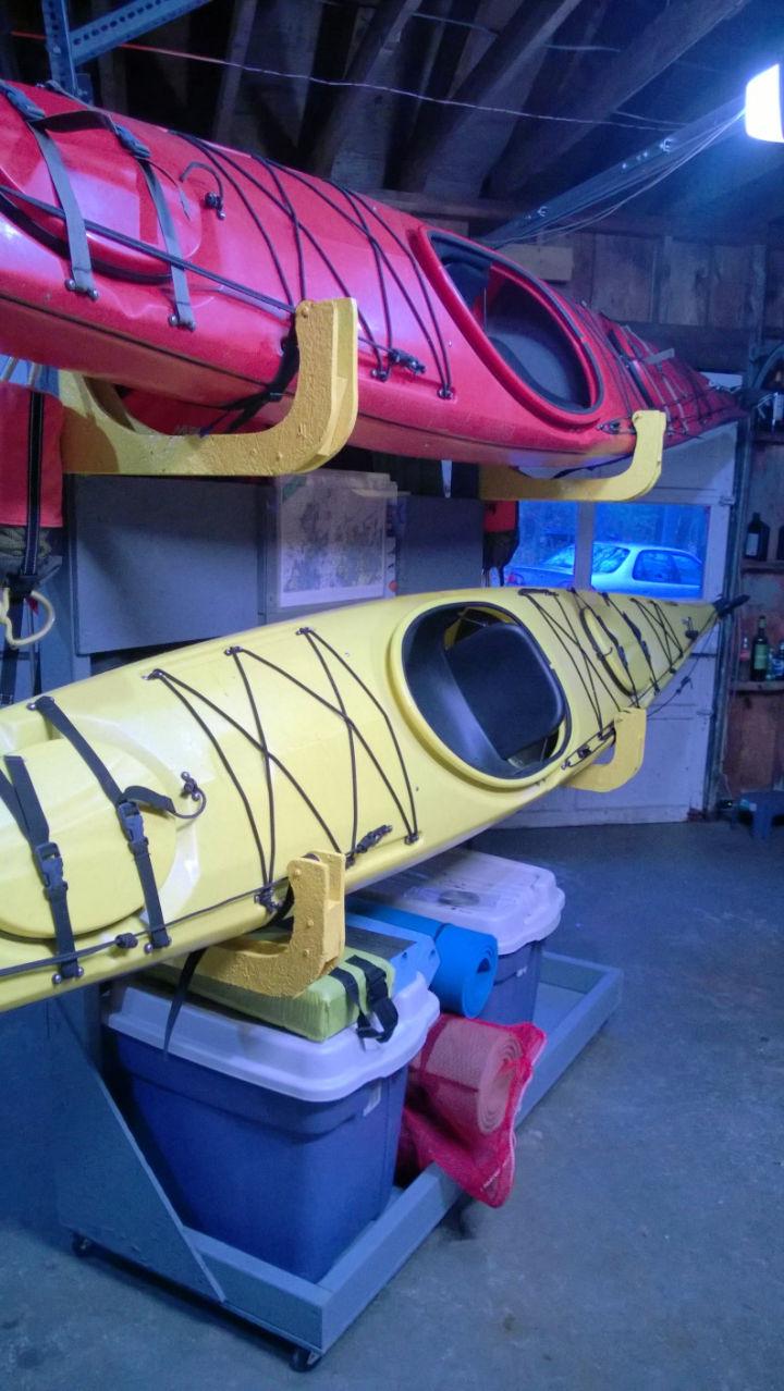 20 Free Plans to Build a DIY Kayak Rack Kayak Storage Rack