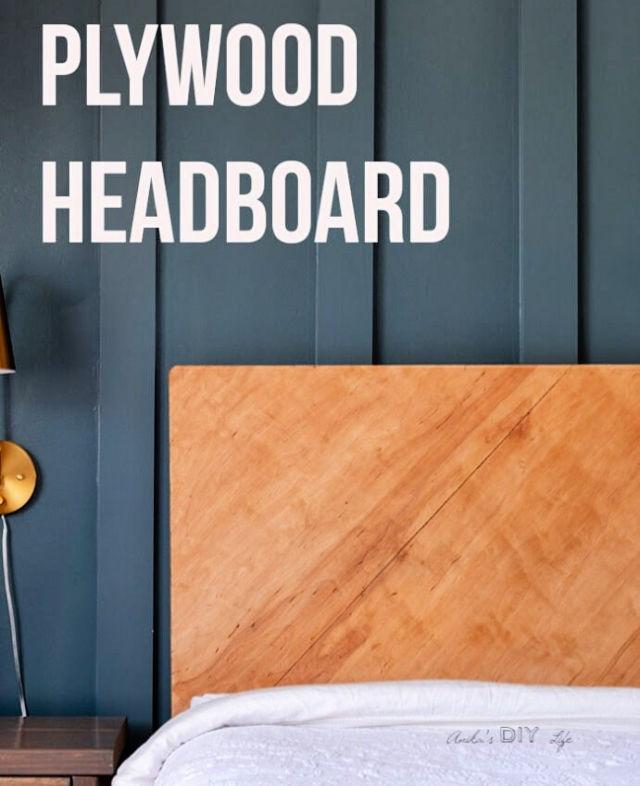 Simple and Easy DIY Plywood Headboard