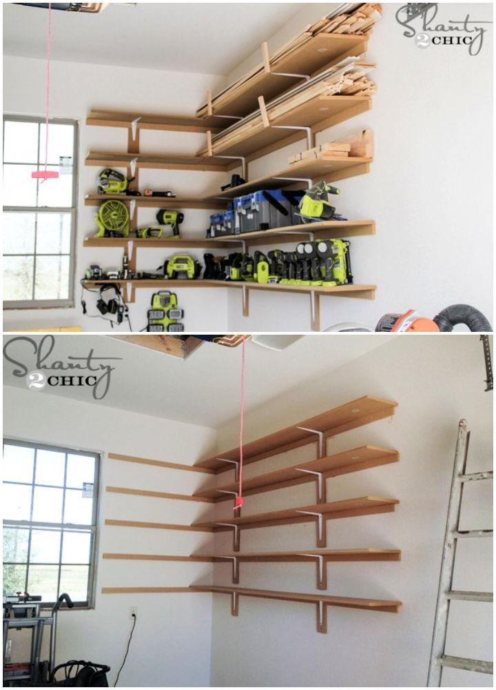 Super Easy Garage Shelves