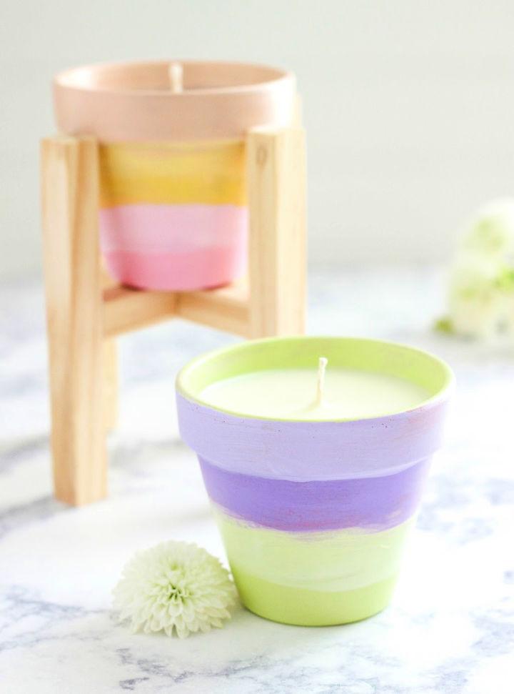 DIY Terracotta Citronella Candle