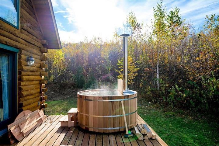 Easy DIY Wood-Fired Hot Tub