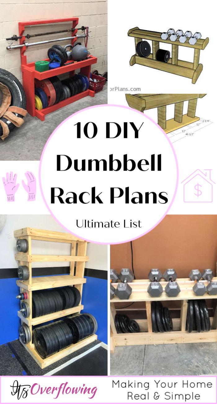 Diy dumbell stand hot sale