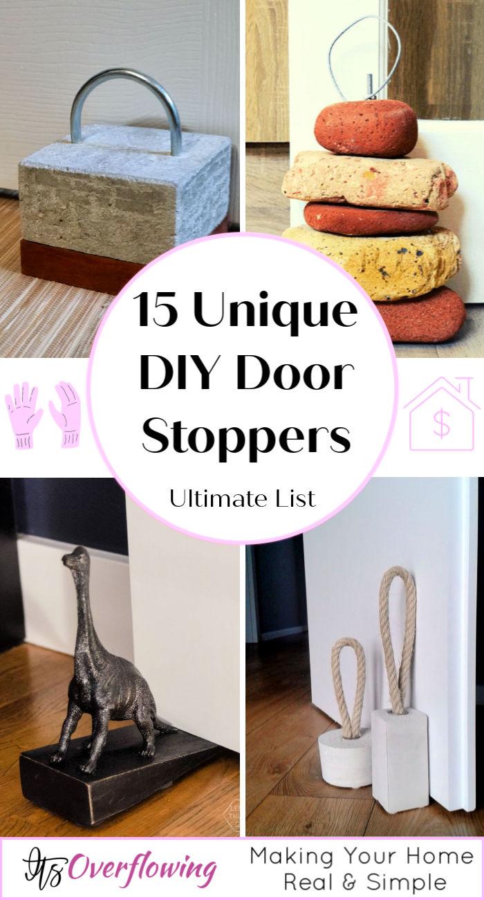 15 Unique DIY Door Stopper Ideas To Make At Home - DIY door stops