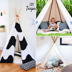 20 DIY Teepee Patterns for Kids