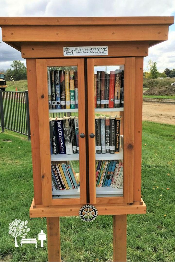 3 story Little Free Library