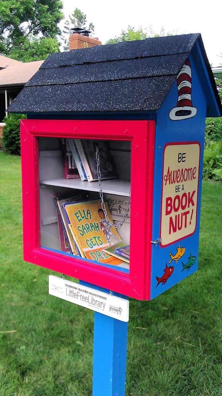 Inexpensive Wooden Little Free Library