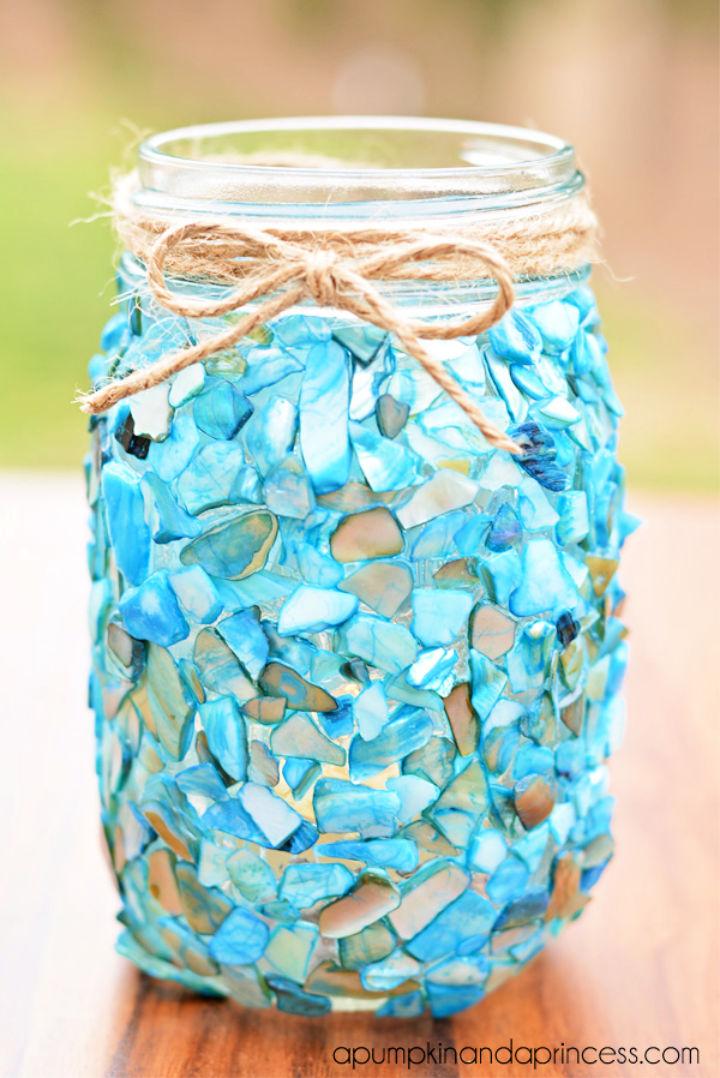 Beach Inspired Mason Jar Craft