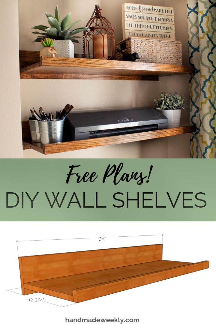 Build Oak Wall Shelves