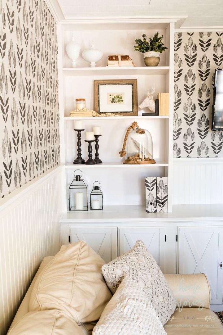 Homemade Built-in Bookcases and Cabinets