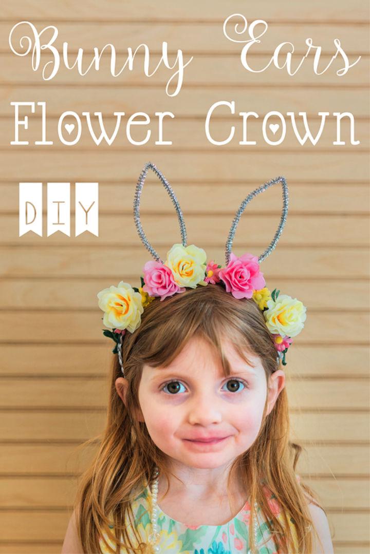 DIY Bunny Ears Flower Crown