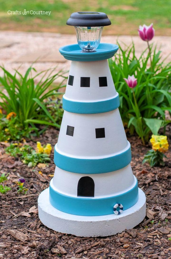 Clay Pot Lighthouse Garden Ideas