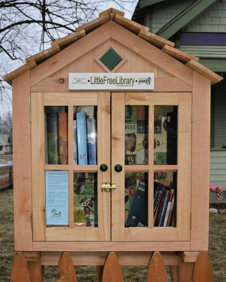 Custom built Little Free Library