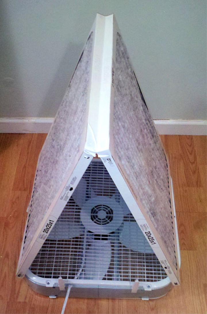 Homemade Box Fan Air Purifier