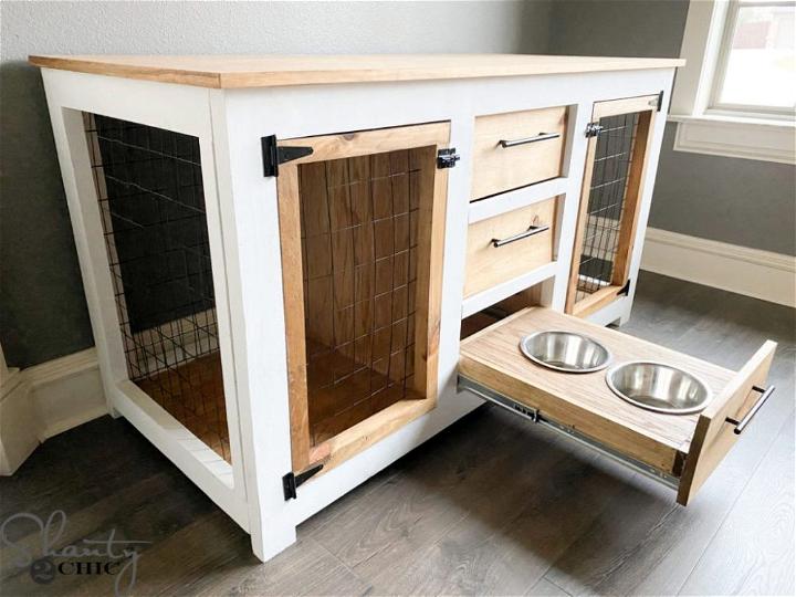 DIY Wooden Dog Console Crate