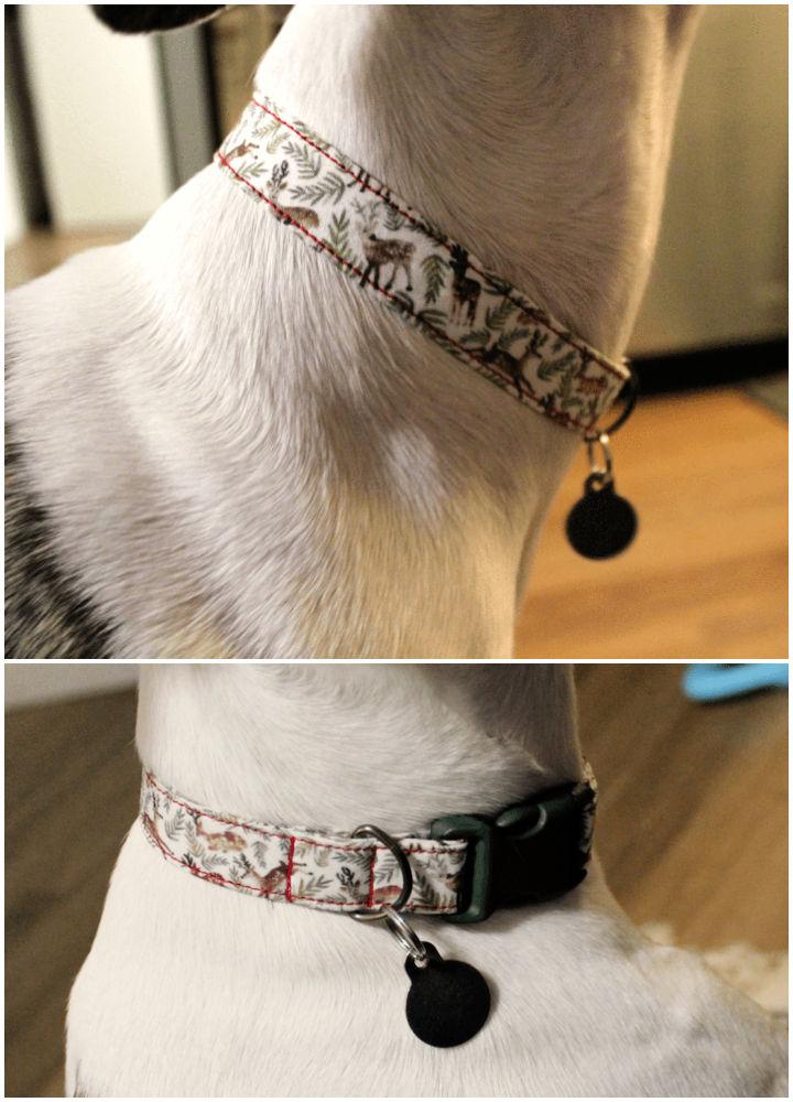 Homemade Fabric Dog Collar