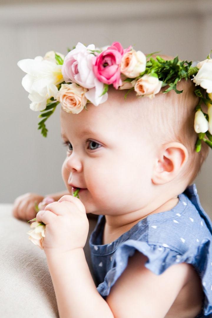DIY Floral Crown for Baby