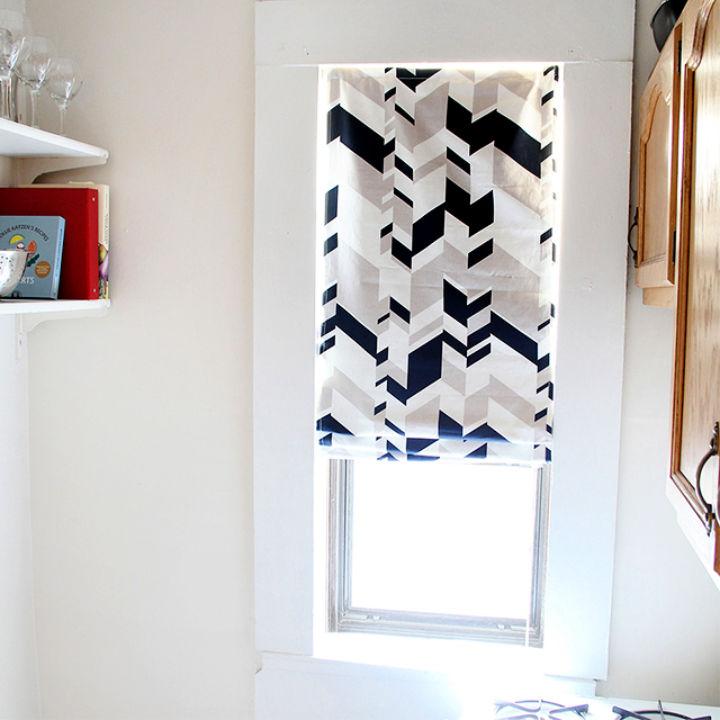 Quick and Easy DIY Roman Blackout Shades